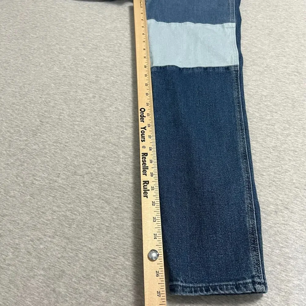 Hollister Jeans Womens 00R 23x27 Ultra High Rise Mom Jean Patchwork‎ Stretch Y2K